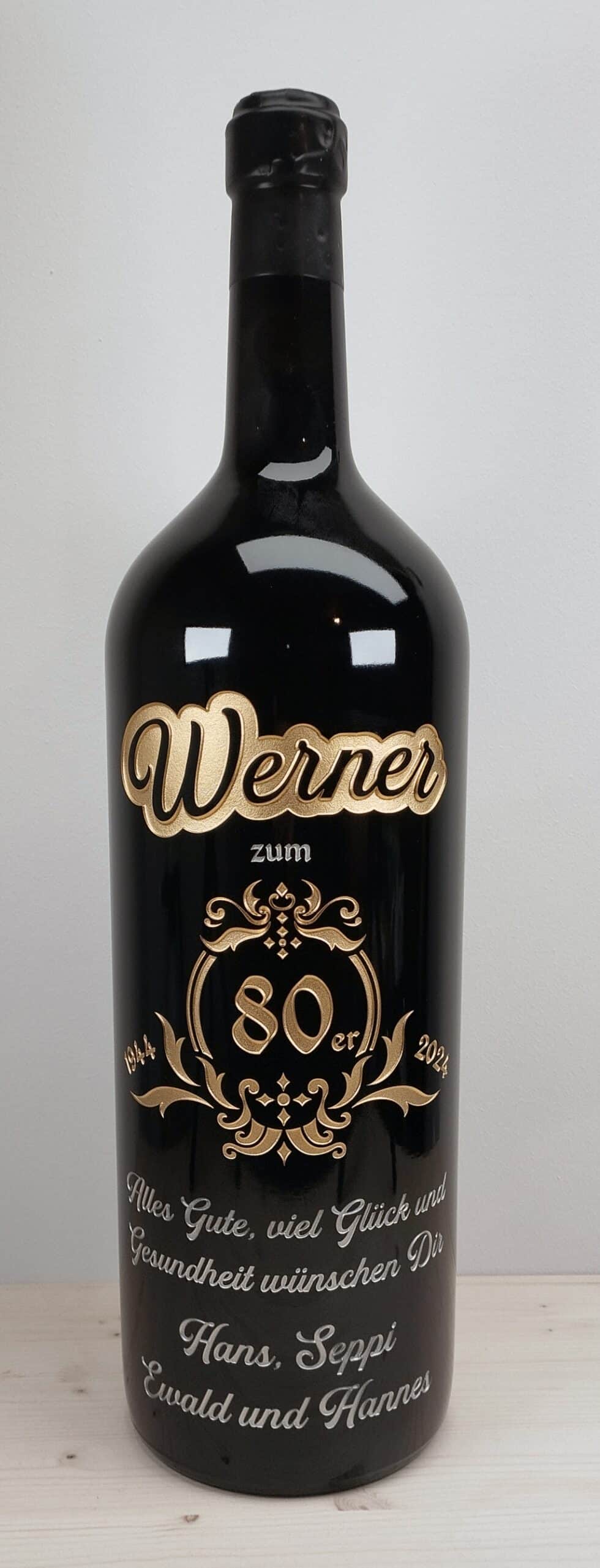 flaschen gravur von mk gravurkunst- weinflasche geburtstag-glasgravur-geschenk geburtstag