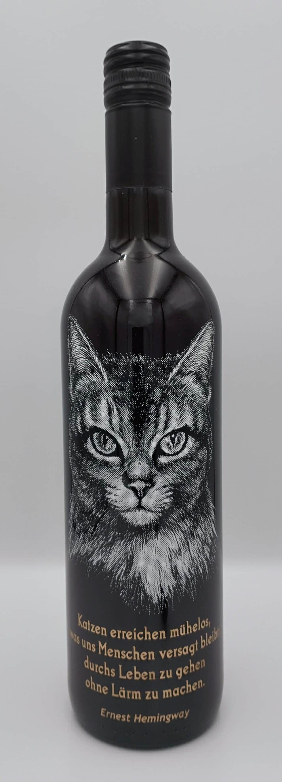 flaschen gravur von mk gravurkunst-weinflasche graviert- gravur katze-geschenk katze
