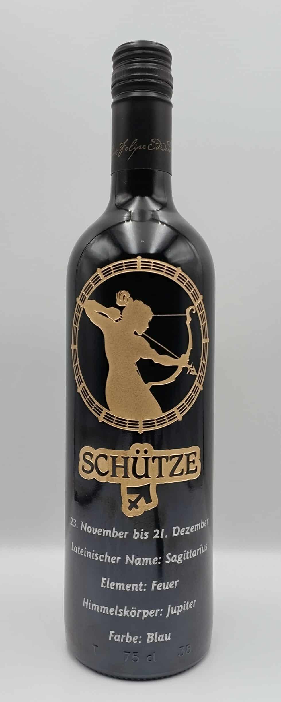 flaschen gravur von mk gravurkunst-weinflasche-sternzeichen gravur