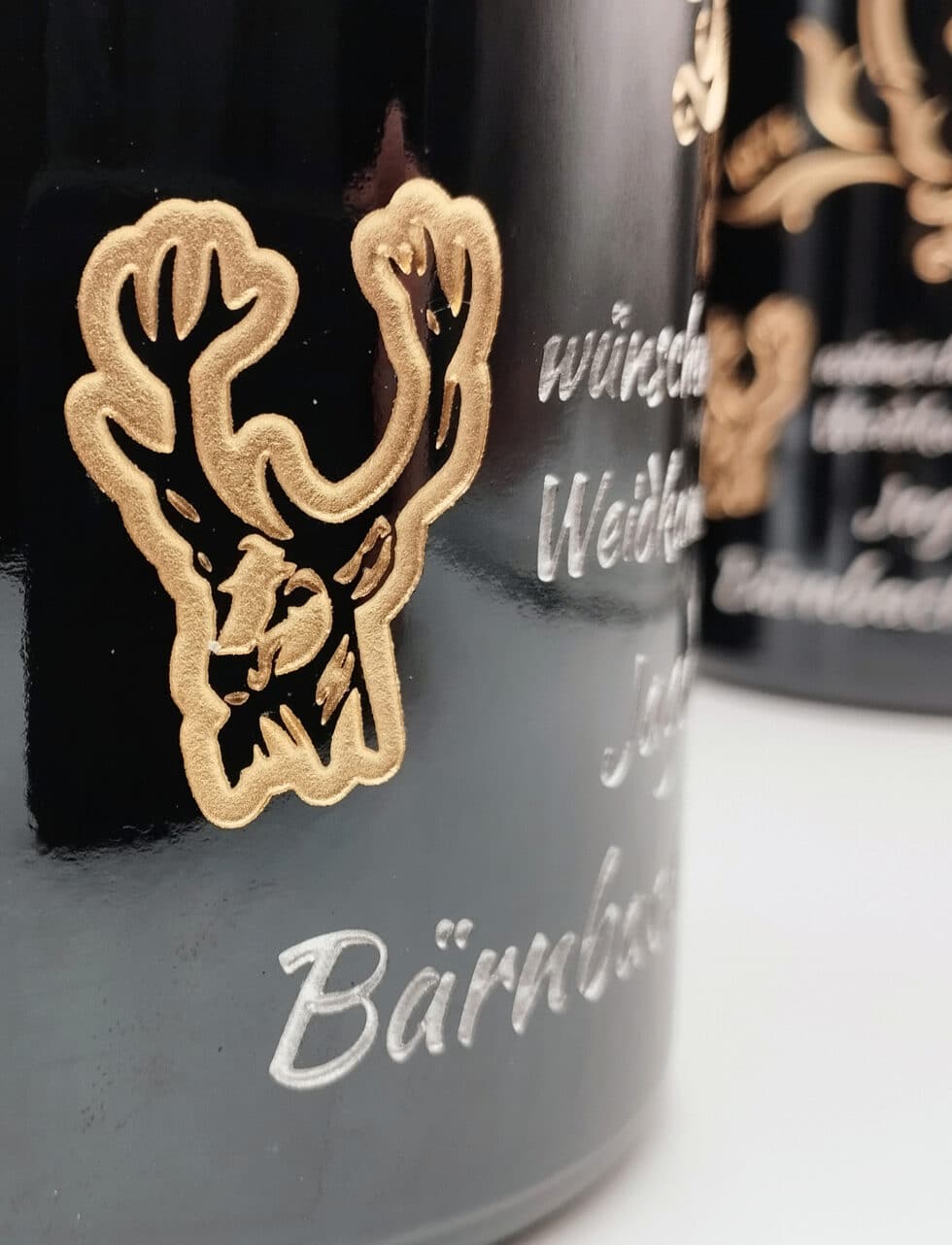 flaschen-gravur von mk gravurkunst-weinflasche geburtstag-jagdgeschenk