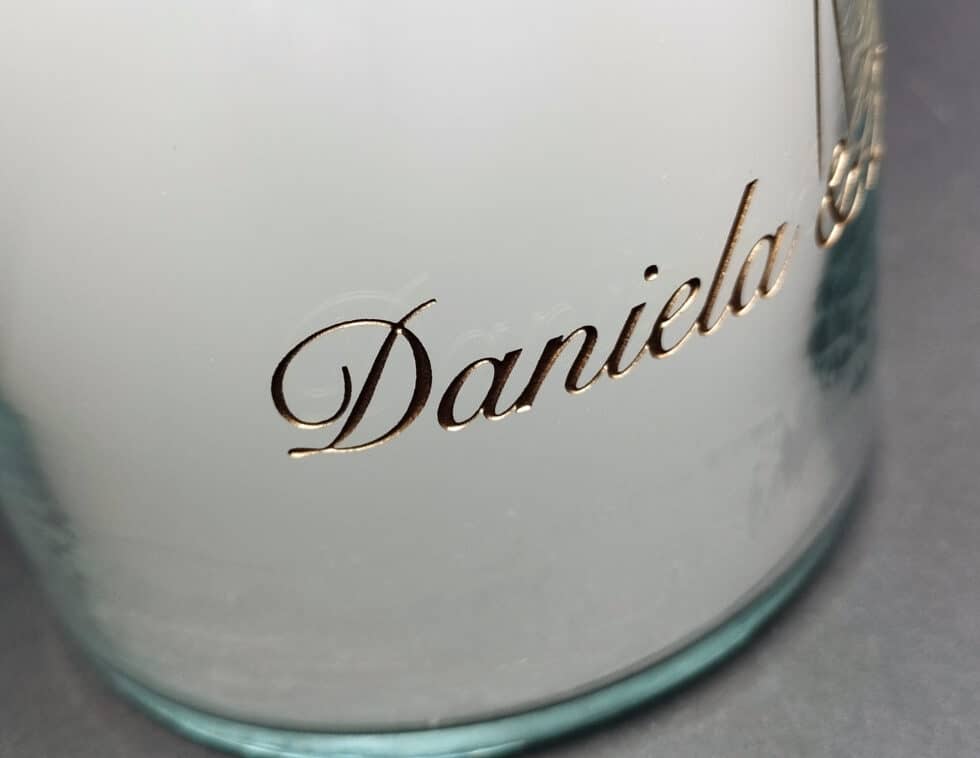 glasgravur-Hochzeitskerze gravur-glas-geschenkidee-mkgravurkunst-graveur-klagenfurt-kaernten
